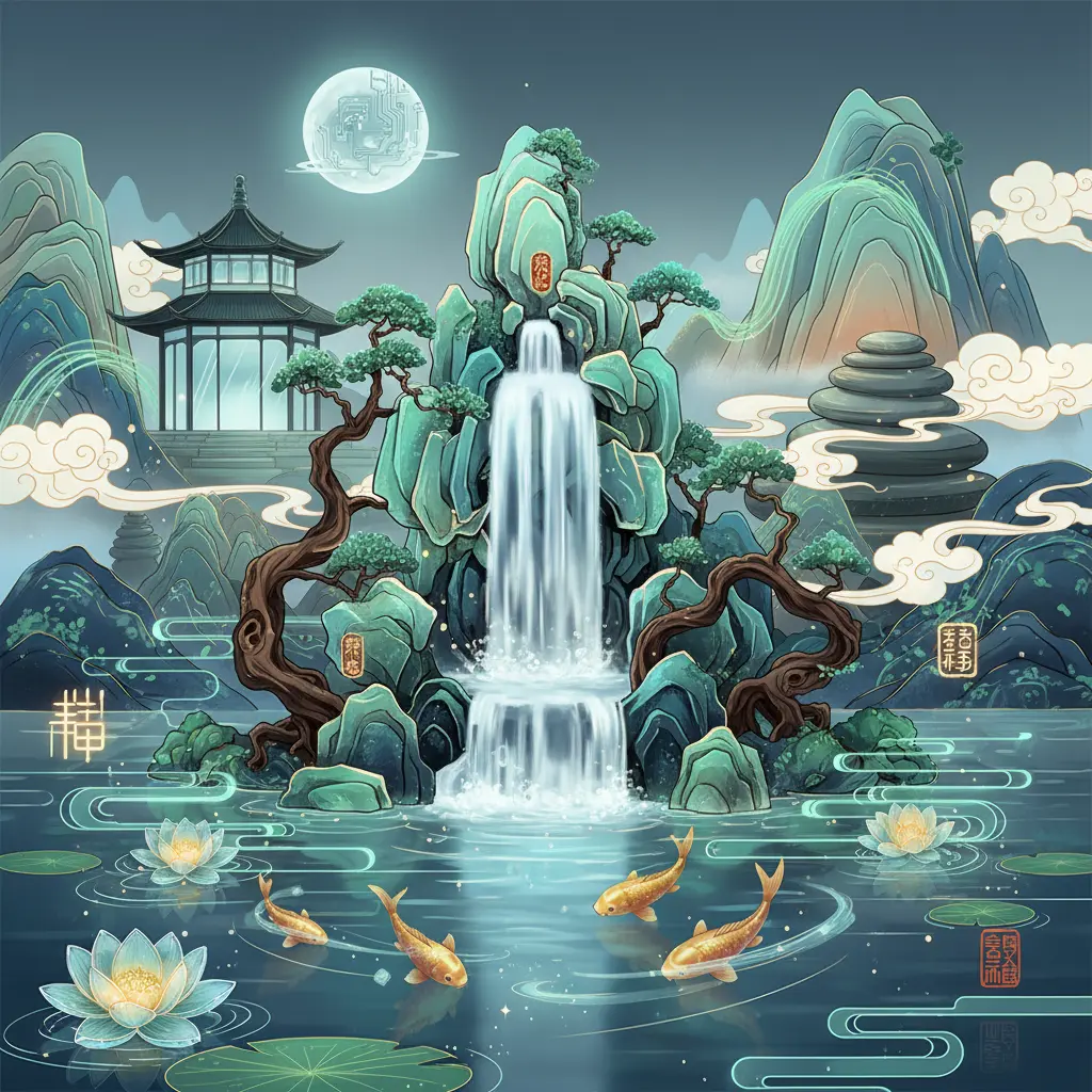 風水擺設 - 流水擺設