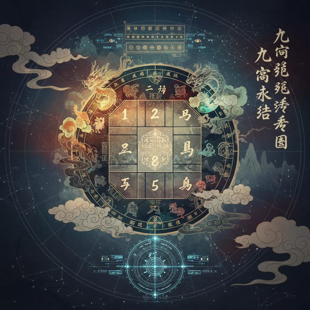 風水吉兇 - 九宮飛星圖