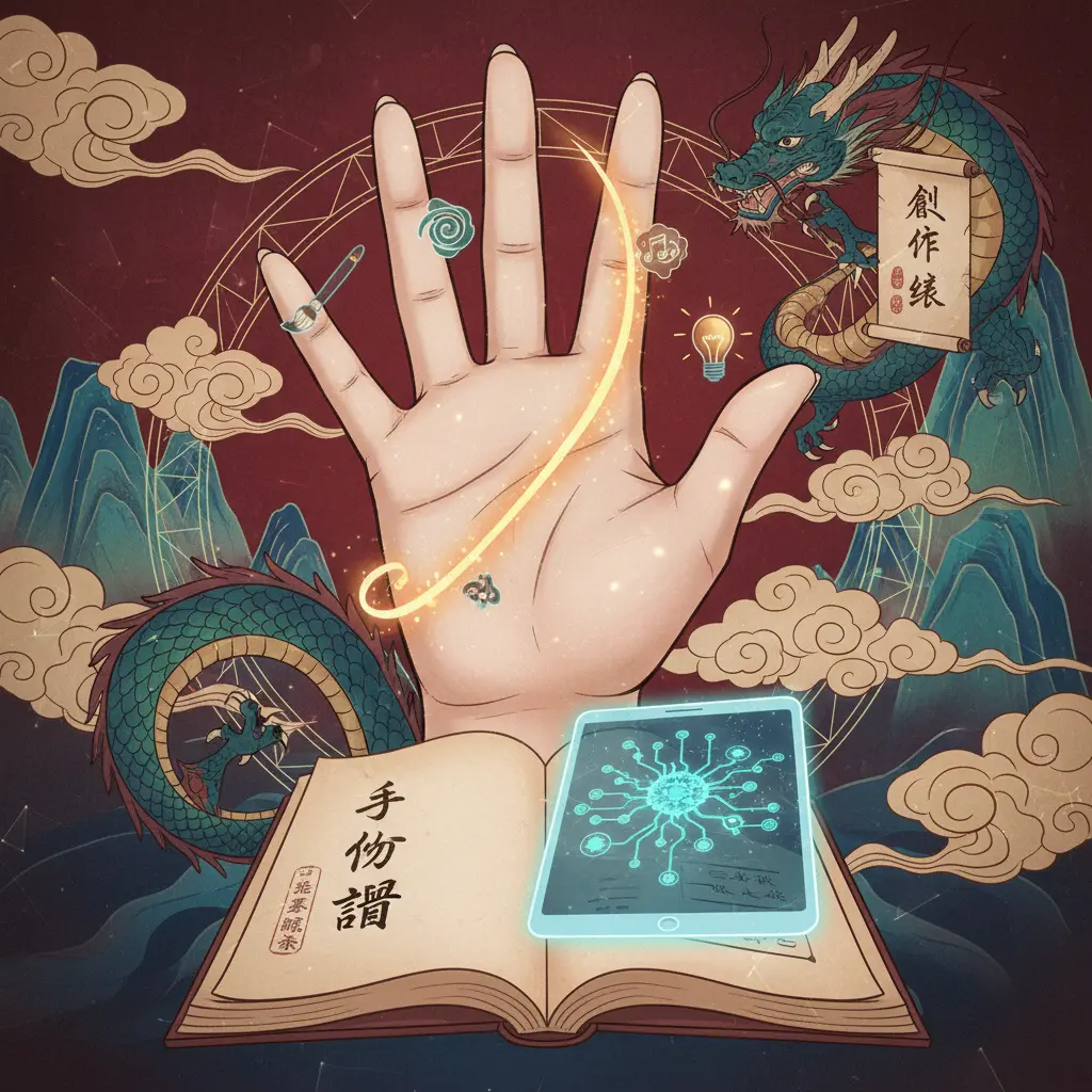 手相解讀 - 創作線