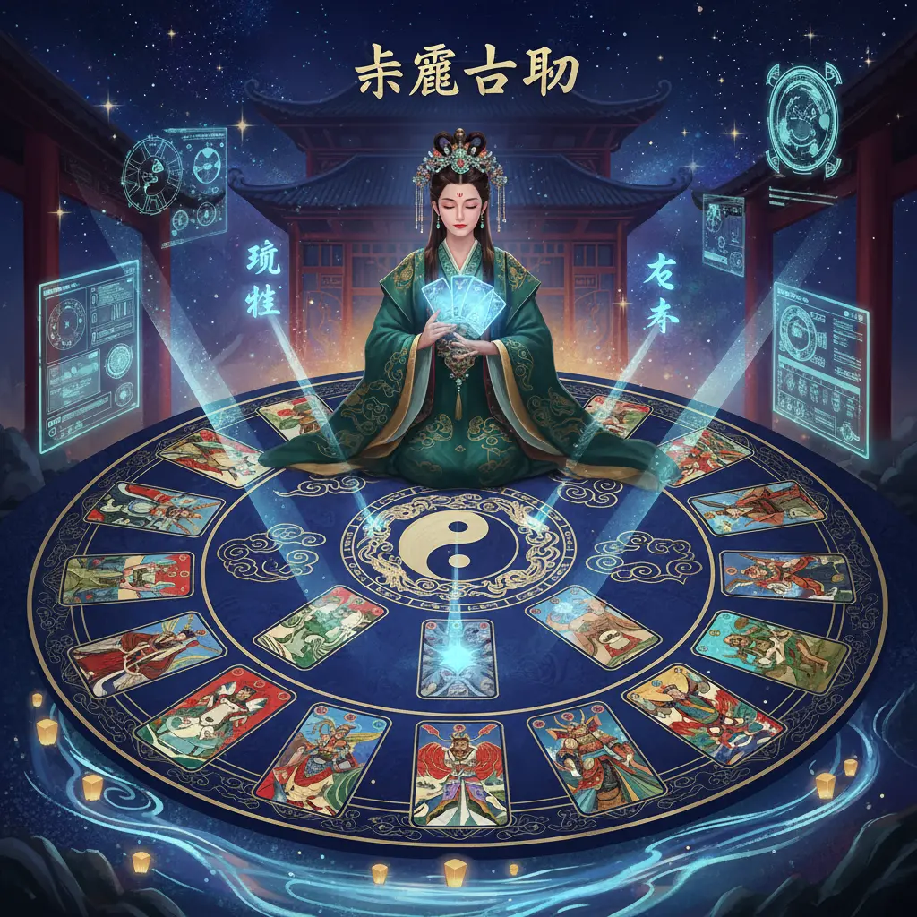 占卜 - 塔羅牌墊