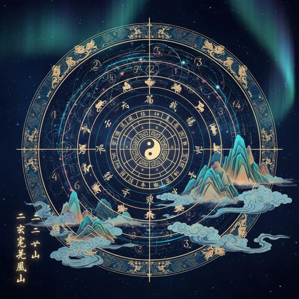 玄空飛星風水 - 二十四山