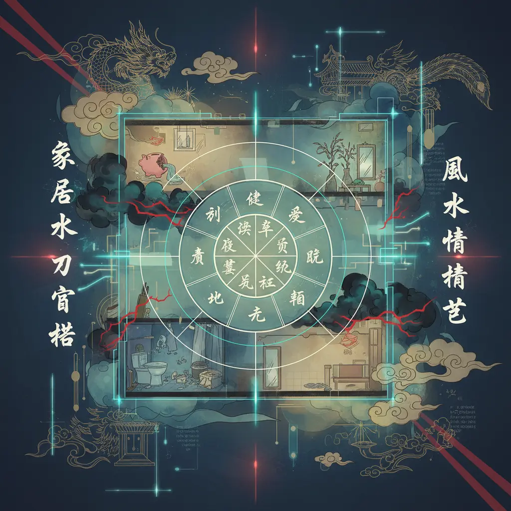 風水禁忌 - 家居風水九宮格